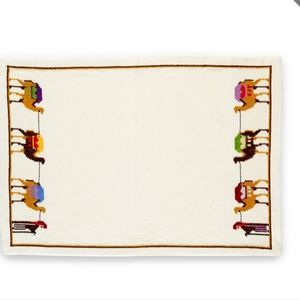2 New Embroidered Placemat - Desert Caravan Desert Caravan' design